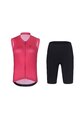 RIVANELLE BY HOLOKOLO Cycling short sleeve jersey and shorts - PURE - pink/black