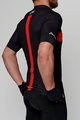 HOLOKOLO Cycling short sleeve jersey and shorts - OBSIDIAN - red/black