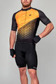 HOLOKOLO Cycling short sleeve jersey and shorts - DUSK - black/orange