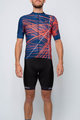 HOLOKOLO Cycling short sleeve jersey - CLASH - red/blue