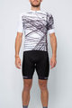HOLOKOLO Cycling short sleeve jersey and shorts - CLASH - white/black
