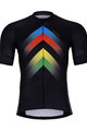 HOLOKOLO Cycling short sleeve jersey and shorts - HYPER - black/rainbow