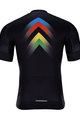 HOLOKOLO Cycling short sleeve jersey and shorts - HYPER - black/rainbow