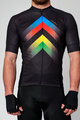HOLOKOLO Cycling short sleeve jersey and shorts - HYPER - black/rainbow