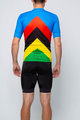 HOLOKOLO Cycling short sleeve jersey and shorts - ULTRA - blue/rainbow/black