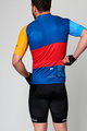 HOLOKOLO Cycling short sleeve jersey and shorts - ENGRAVE - red/blue/black