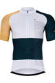 HOLOKOLO Cycling short sleeve jersey - ENGRAVE - white/yellow/blue