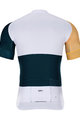 HOLOKOLO Cycling short sleeve jersey - ENGRAVE - white/yellow/blue