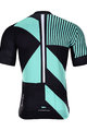 HOLOKOLO Cycling short sleeve jersey and shorts - TRACE - light blue/black