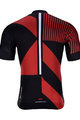 HOLOKOLO Cycling short sleeve jersey and shorts - TRACE - black/red