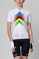 HOLOKOLO Cycling short sleeve jersey and shorts - HYPER LADY - white/multicolour