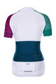 HOLOKOLO Cycling short sleeve jersey - ENGRAVE LADY - blue/white/purple