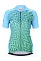 HOLOKOLO Cycling short sleeve jersey - DAYBREAK LADY - blue/green