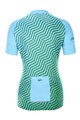 HOLOKOLO Cycling short sleeve jersey and shorts - DAYBREAK LADY - black/light blue/green