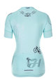 HOLOKOLO Cycling short sleeve jersey and shorts - RAZZLE DAZZLE LADY - multicolour/light blue