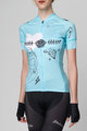 HOLOKOLO Cycling short sleeve jersey - RAZZLE DAZZLE LADY - blue
