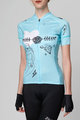 HOLOKOLO Cycling short sleeve jersey and shorts - RAZZLE DAZZLE LADY - multicolour/light blue