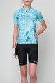 HOLOKOLO Cycling short sleeve jersey and shorts - BLOSSOM LADY - light green/multicolour