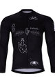 HOLOKOLO Cycling long sleeve jersey and bibtights - BLACK OUT SUMMER - white/black