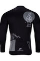 HOLOKOLO Cycling summer long sleeve jersey - BLACK OUT SUMMER - white/black