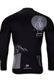 HOLOKOLO Cycling long sleeve jersey and bibtights - BLACK OUT SUMMER - white/black