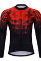 HOLOKOLO Cycling long sleeve jersey and bibtights - FROSTED SUMMER - red/black