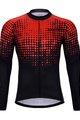 HOLOKOLO Cycling summer long sleeve jersey - FROSTED SUMMER - red/black