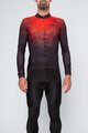HOLOKOLO Cycling long sleeve jersey and bibtights - FROSTED SUMMER - red/black