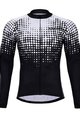 HOLOKOLO Cycling summer long sleeve jersey - FROSTED SUMMER - white/black