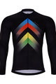 HOLOKOLO Cycling summer long sleeve jersey - HYPER SUMMER - black/rainbow