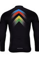 HOLOKOLO Cycling summer long sleeve jersey - HYPER SUMMER - black/rainbow