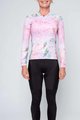 HOLOKOLO Cycling long sleeve jersey and bibtights - BLOSSOM LADY SMR - black/pink