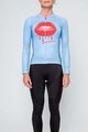 HOLOKOLO Cycling long sleeve jersey and bibtights - CASSIS LADY SMR - black/light blue