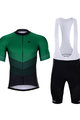 HOLOKOLO Cycling short sleeve jersey and shorts - NEW NEUTRAL - black/green