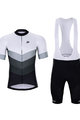 HOLOKOLO Cycling short sleeve jersey and shorts - NEW NEUTRAL - black/white