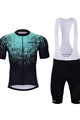 HOLOKOLO Cycling short sleeve jersey and shorts - FROSTED - turquoise/black