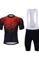 HOLOKOLO Cycling short sleeve jersey and shorts - FROSTED - black/red