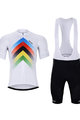 HOLOKOLO Cycling short sleeve jersey and shorts - HYPER - rainbow/black/white