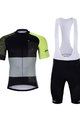 HOLOKOLO Cycling short sleeve jersey and shorts - ENGRAVE - grey/green/black