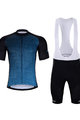 HOLOKOLO Cycling short sleeve jersey and shorts - DAYBREAK - blue/black