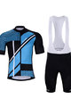 HOLOKOLO Cycling short sleeve jersey and shorts - TRACE - blue/black