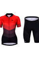 HOLOKOLO Cycling short sleeve jersey and shorts - NEW NEUTRAL LADY - red/black