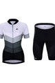 HOLOKOLO Cycling short sleeve jersey and shorts - NEW NEUTRAL LADY - black/white