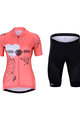 HOLOKOLO Cycling short sleeve jersey and shorts - RAZZLE DAZZLE LADY - pink/multicolour