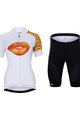 HOLOKOLO Cycling short sleeve jersey and shorts - BISOU LADY - white/multicolour