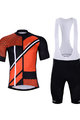 HOLOKOLO Cycling short sleeve jersey and shorts - TRACE - orange/black