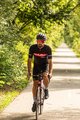 HOLOKOLO Cycling short sleeve jersey and shorts - OBSIDIAN - red/black