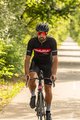 HOLOKOLO Cycling short sleeve jersey and shorts - OBSIDIAN - red/black