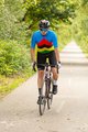 HOLOKOLO Cycling short sleeve jersey and shorts - ULTRA - blue/rainbow/black