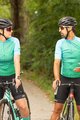 HOLOKOLO Cycling short sleeve jersey and shorts - DAYBREAK LADY - black/light blue/green